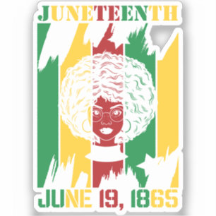 Junetetiende   19 juni 1865   Zwarte geschiedenis Sticker