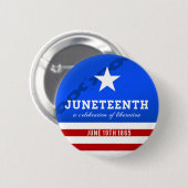 Junetetiende a Celebration of Liberation Ronde Button 5,7 Cm (Voorkant /achterkant)