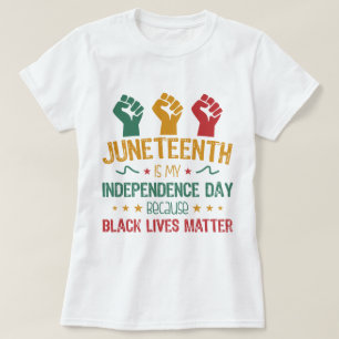 Junetetiende is mijn Onafhankelijkheidsdag Afrikaa T-shirt