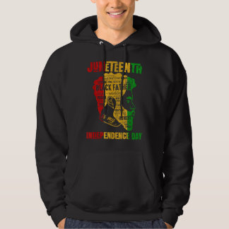 Junetetiende is mijn Onafhankelijkheidsdag zwarte Hoodie