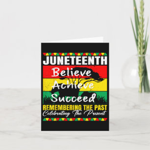 Junetetiende is mijn Onafhankelijkheidsdag Zwarte  Kaart