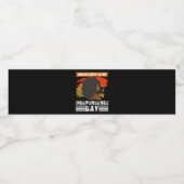 Junetetiende is mijn Onafhankelijkheidsdag zwarte Waterfles Etiket (Enkel label)