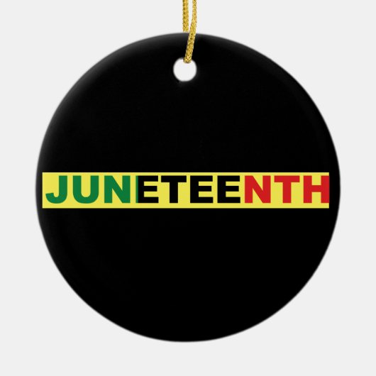 Junetetiende Keramisch Ornament (Voorkant)
