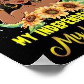 Junetetiende Mijn Onafhankelijkheidsdag Mijn verja Poster (Hoek)