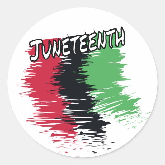 Junetetiende Ronde Sticker (Voorkant)