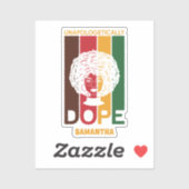 Junetetiende | Unapologetische helling | Afro Woma Sticker (Vel)