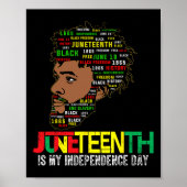 Junetetiende viering Black Freedom African Ameri Poster (Voorkant)