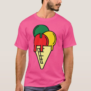 Junetetiende viering Black Freedom Ice Cream Lov T-shirt