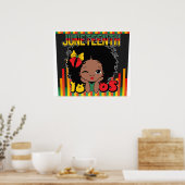 Junetetiende viering van de zwarte vrijheid poster (Keuken)