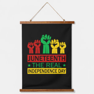 Junetetiende Word Art Pan Africa Colours Hangend Wandkleed