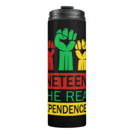 Junetetiende Word Art Pan Africa Colours Thermosbeker