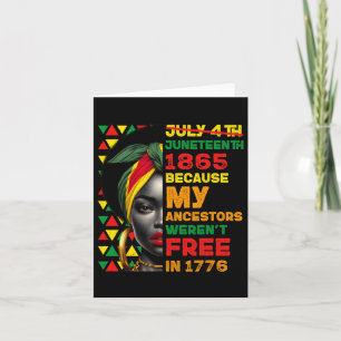 Junetetiende zwarte vrouwen omdat mijn ancestor ni kaart