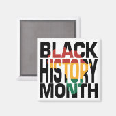 Junetten Black History Mois Magnet (Recto/Verso)