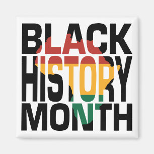 Junetten Black History Mois Magnet