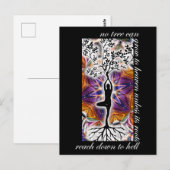 Jung Motivatie Quote Tree rots Heaven Mandala Briefkaart (Voorkant / Achterkant)