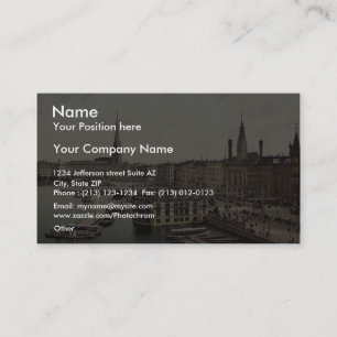 Jungfernsteig uit het noorden, Hamburg, Duitsland Visitekaartje