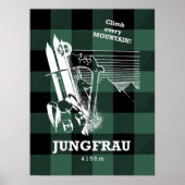 Jungfrau 4158 m Swiss Alps Moutainering Poster (Voorkant)