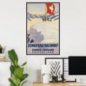 Jungfrau-Railway Bernese oberland Poster (Thuiskantoor)