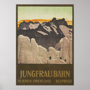 Jungfrau Train Travel  Poster Zwitserland