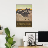 Jungfrau Train Travel Poster Zwitserland (Thuiskantoor)