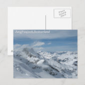 Jungfraujoch, Carte postale Suisse (Devant / Derrière)
