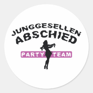 junggesellenabschied / hochzeit ronde sticker