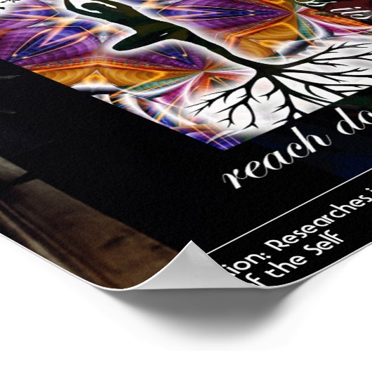 Jungian Good Evil Quote Tree Roots Heaven Mandala Poster (Hoek)