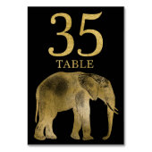 Jungle Africa Animal Elephant Numéro de table Cart (Dos)