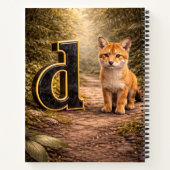 Jungle Alphabet Letter D Dingo Education Notebook Notitieboek (Achterkant)
