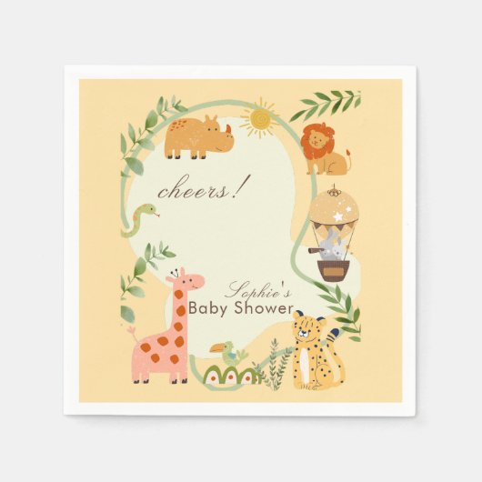 Jungle Animal Safari Adventure Awaits Servet (Voorkant)