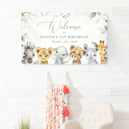 Jungle Animals, Safari, First Birthday Welcome Spandoek