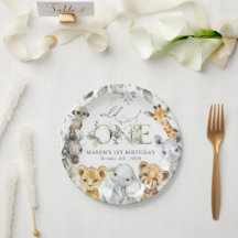 Jungle Animals, Safari, Wild One, First Birthday