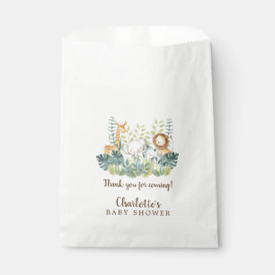 Jungle Animaux Baby shower Favoriser les sacs