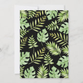 Jungle Animaux Baby shower Invitation Safari bébé (Dos)