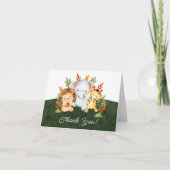 Jungle Animaux Baby shower Merci (Devant)