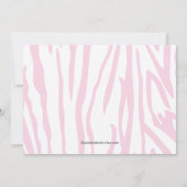 Jungle Animaux Safari Baby shower Invitation (Dos)