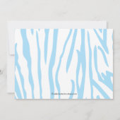 Jungle Animaux Safari Boy Baby shower Invitation (Dos)