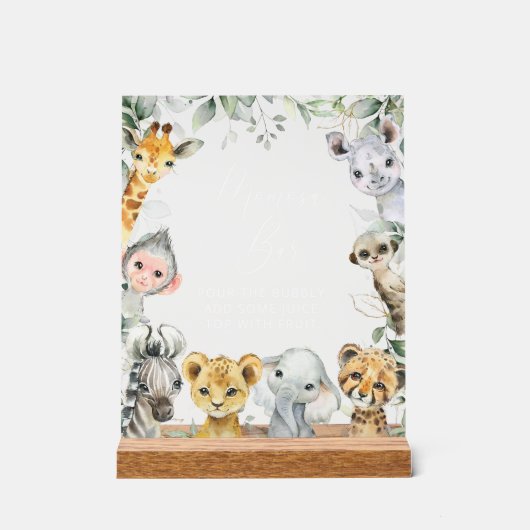 Jungle Animaux, Safari, Wild One, Momosa Bar (Recto)