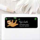 Jungle Animaux Sloth Étiquettes de adresse personn (En situation)