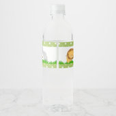 Jungle Anniversaire Bouteille Étiquette Garçon Ver (Dos)