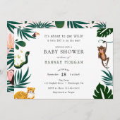 Jungle Baby Shower Kaart (Voorkant / Achterkant)