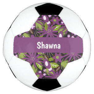 Jungle Bird Patroon Paarse Groene Voetbal