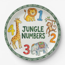 Jungle Dieren & Nummers Leuke Leerzame Papieren Bo