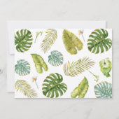 Jungle Dinosaures 1er Invitation anniversaire (Dos)