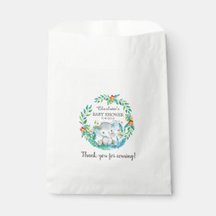 Jungle Elephant Baby shower Favoriser les sacs