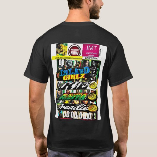 JUNGLE EN BÉTON JMT T-Shirt foncé de base (Dos)