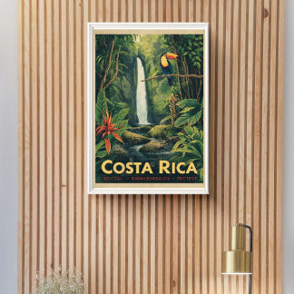 Jungle Escape – Vintage Costa Rica Reis Poster