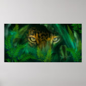 Jungle Eyes - Poster d'art Jaguar / Imprimer (Devant)