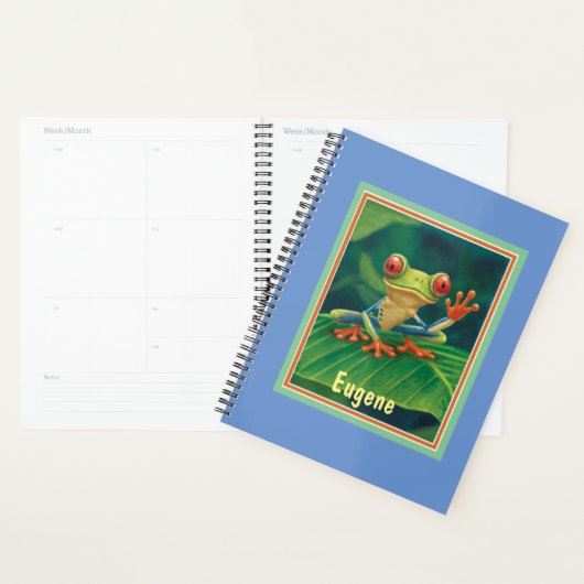 Jungle Faune Red Eyed Tree Frog Planificateur (Devant avec enveloppe)