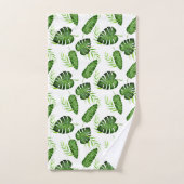 Jungle Feuille Aquarelle tropicale Botanique Chic (Serviette à main)